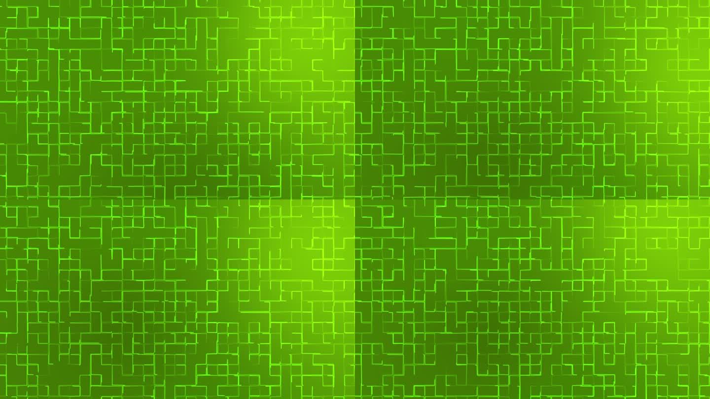 暗石灰绿色抽象几何图形技术背景，网格纹理技术背景
