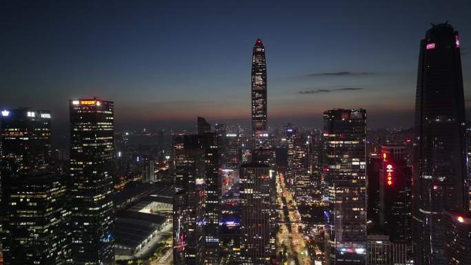 深圳福田区大百汇夜景航拍