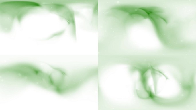 抽象环模糊绿色分形光火焰或条纹背景。