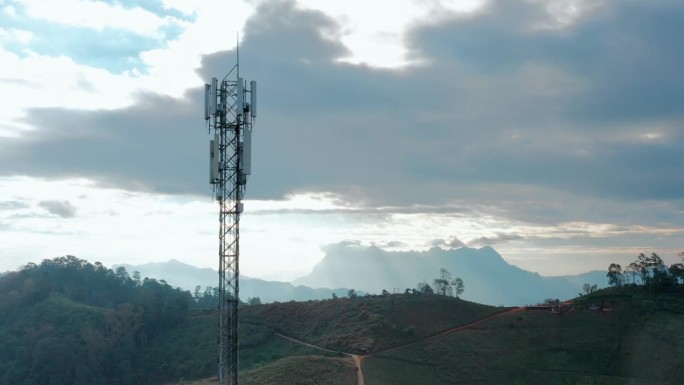 内陆5G, 4G手机网络在山顶