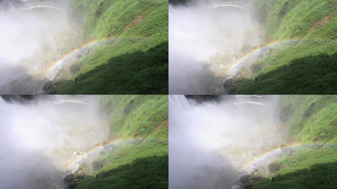 黄果树瀑布飞流直下三山涧溪流彩虹