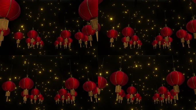 元宵节的背景背景大红星空顶