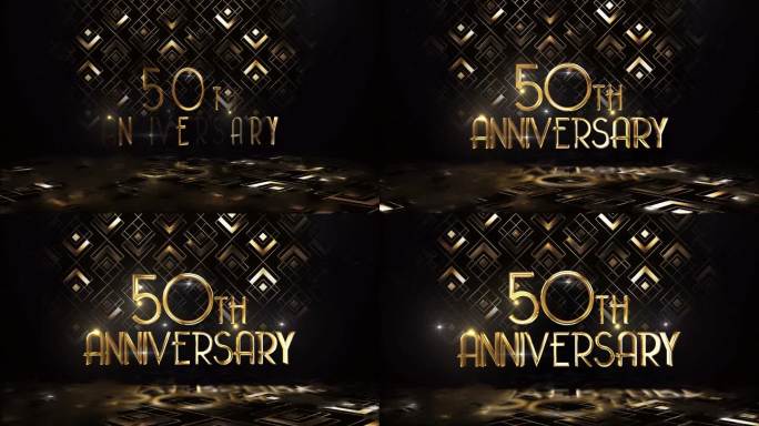 以金碧辉煌的奢华风格，祝贺公司成立50周年