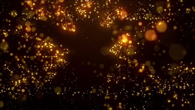 抽象运动揭示金橙色发光闪亮模糊焦点数字星形点马赛克粒子澳大利亚地图w.o标签文本