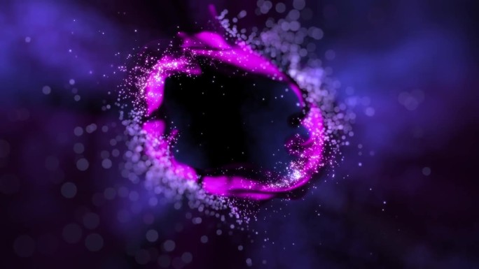 紫色闪亮的戒指动画背景