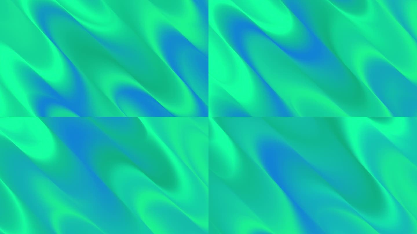 4K抽象蓝色绿松石霓虹颜色渐变背景动画