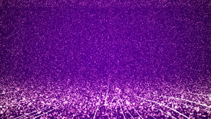 紫色浪漫粒子背景循环