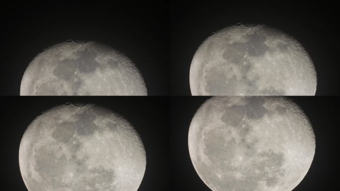 月亏极近距离拍摄
