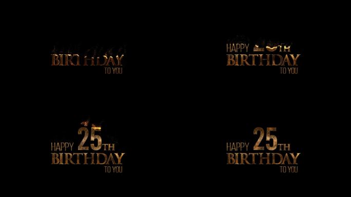 生日，祝贺你25岁生日快乐，阿尔法频道