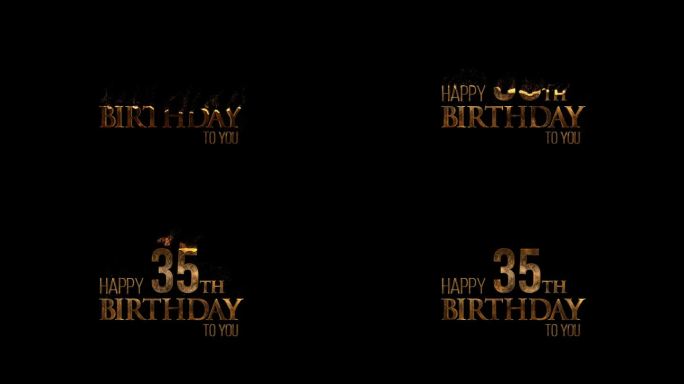 生日，祝贺35岁生日快乐，阿尔法频道