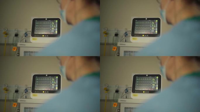 心脏监测器显示心率