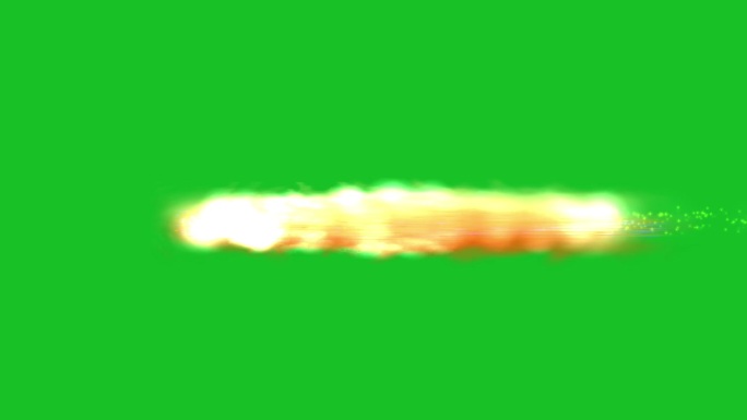 爆炸的火焰在绿幕背景运动图形效果。