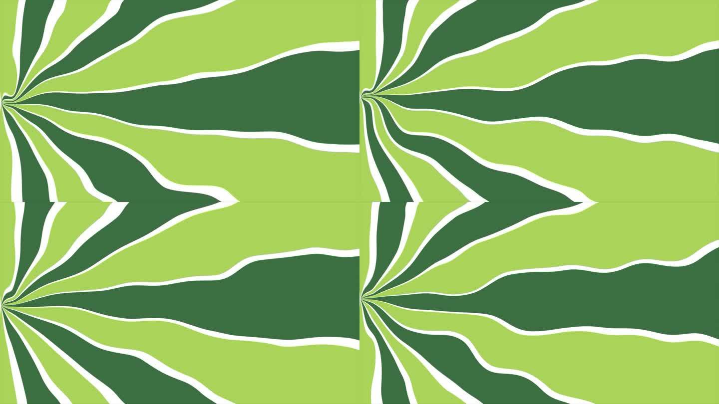 绿色双色调波浪图案简单的最小背景