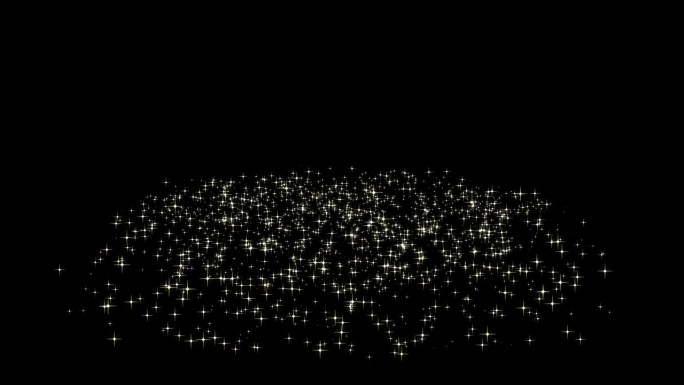 闪烁的星星从中心缓缓落下的粒子动画材质(透明背景)带有alpha通道的MOV闪烁地毯