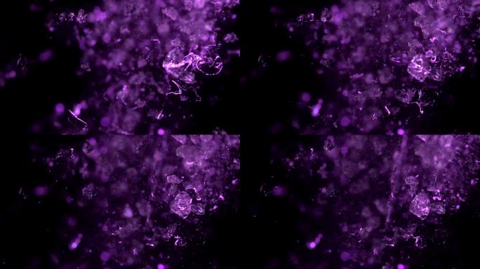 神秘的紫水晶冲击波动态背景