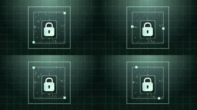 Security icon, Padlock icon, Cyber Security digita