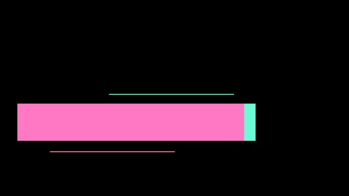 现代的下三分之一，空白的复制空间用于编写自定义消息，下三分之一的标题介绍设计动画在4K UHD分辨率