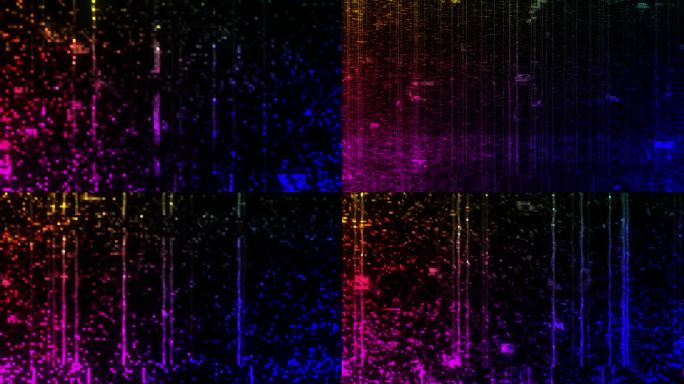 4K视觉视频效果故障噪音静态电视视觉特效条纹背景。过渡