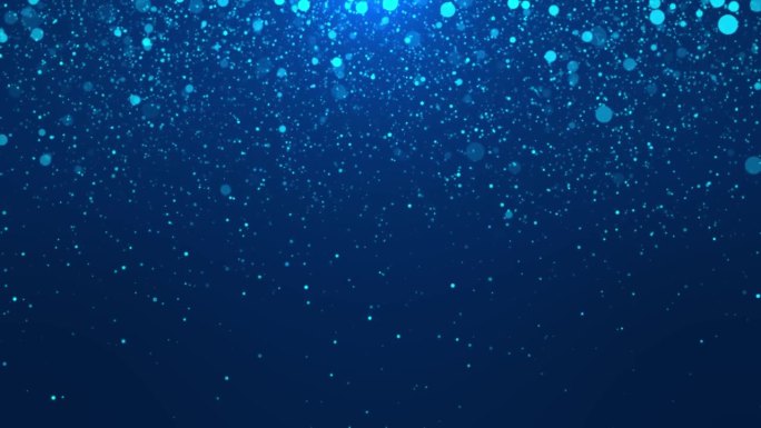 美丽豪华的蓝色技术线条闪闪发光的颗粒层闪闪发光。光斑星尘