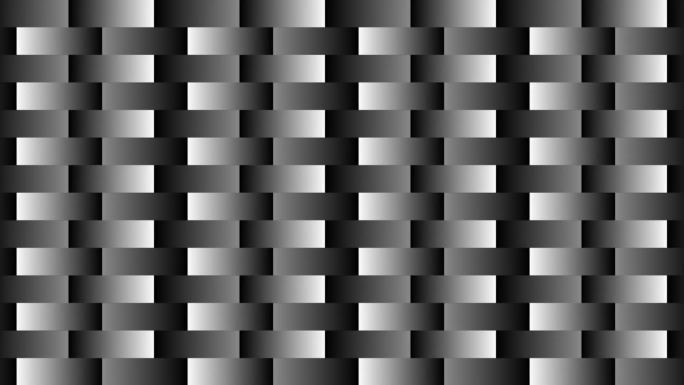 白色和黑色渐变方格背景，移动条纹创造错觉背景