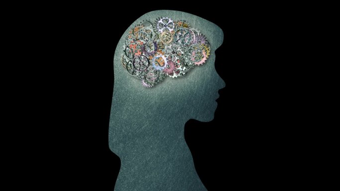 女性大脑齿轮大脑齿轮阿尔法会思考的女性智能机制