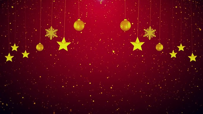 新年和圣诞装饰物节日框架彩纸雪花背景