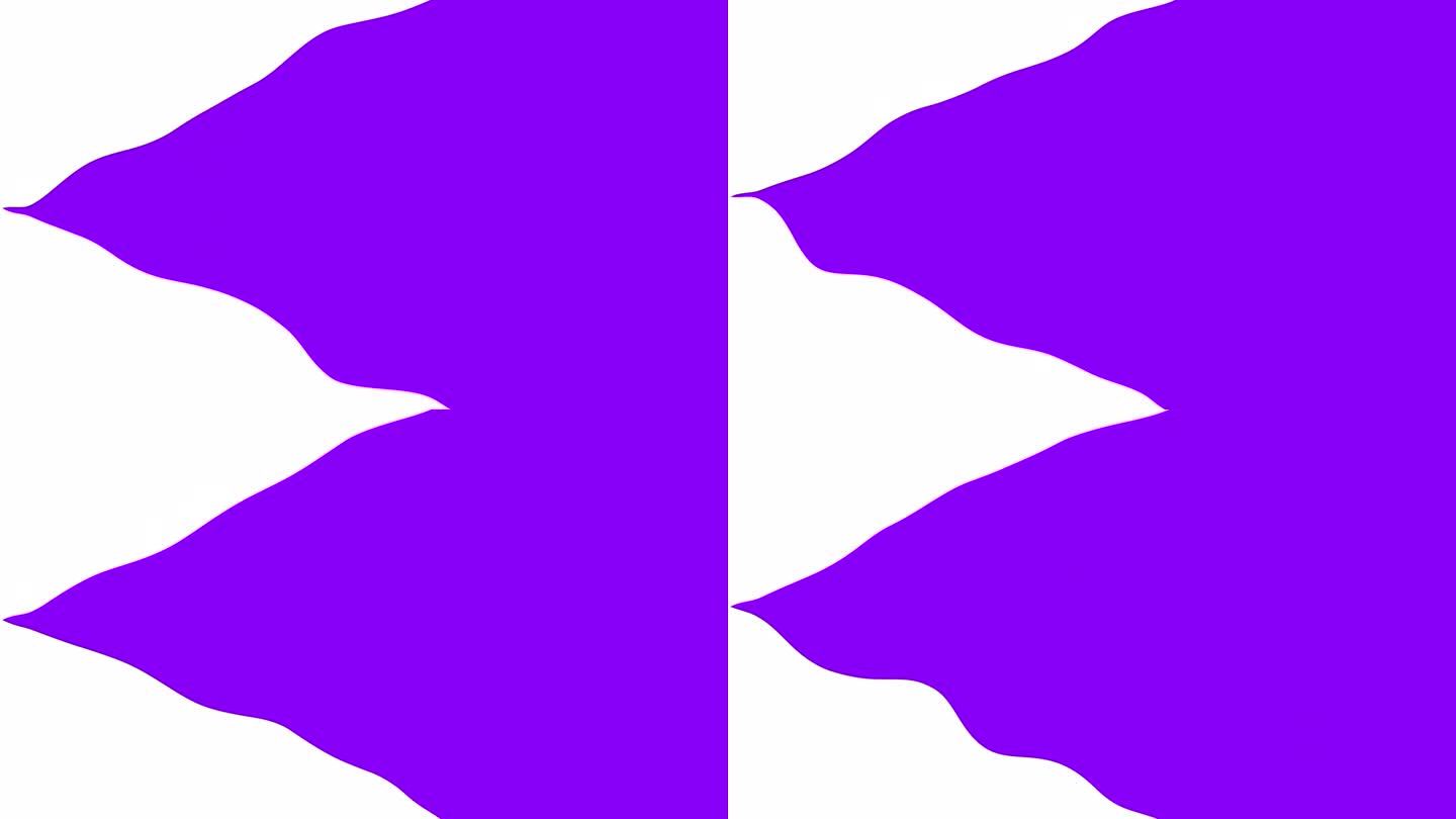 紫色和白色的双色调波浪图案简单的最小背景
