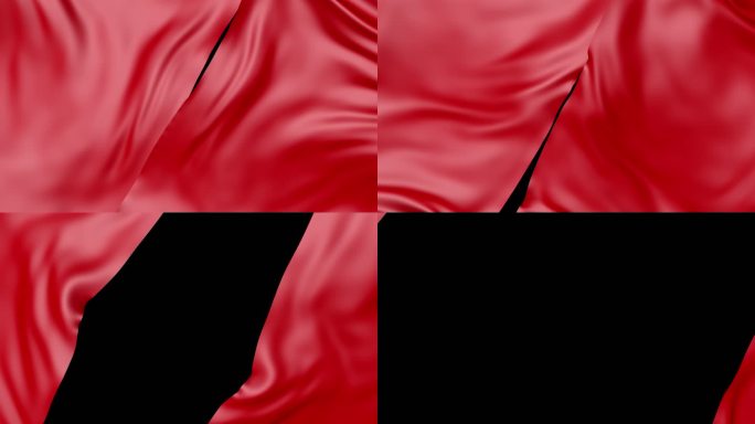4k绸缎红布划屏转场17（带alpha）