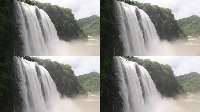 黄果树瀑布飞流直下三山涧溪流高山