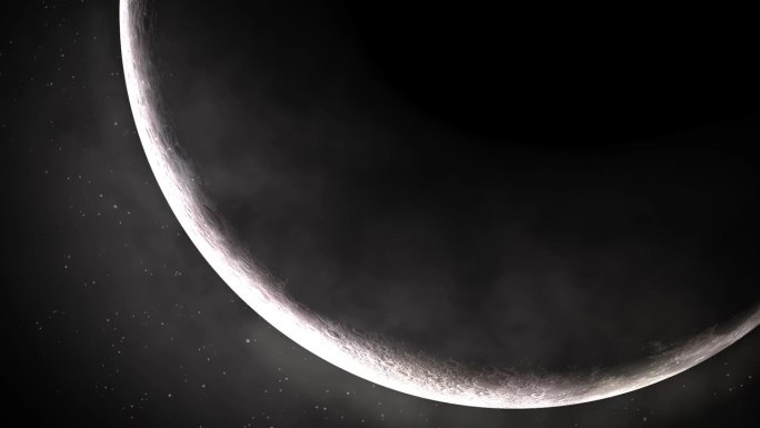 新月背景2深空星轨仰望宇宙