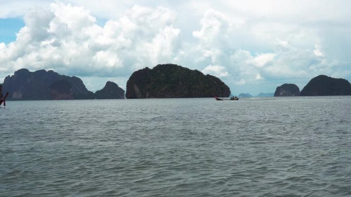 攀牙湾。许多钙质岛屿。天堂