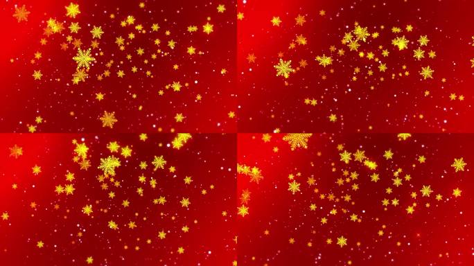 雪花飘落的颗粒在冬季圣诞循环的背景。五彩纸屑雪花