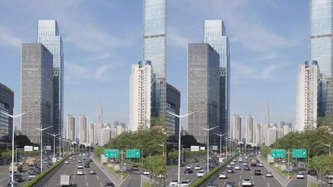 深圳城市主干道上快捷便捷的交通理念