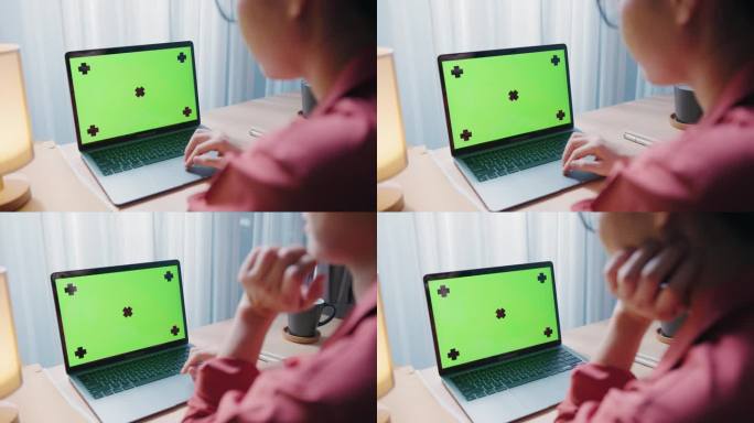 使用笔记本电脑绿屏模拟显示