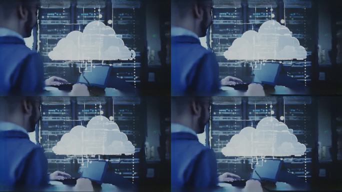 高达4K分辨率，公司员工分析云数据，3D点云动画，在Blender中渲染