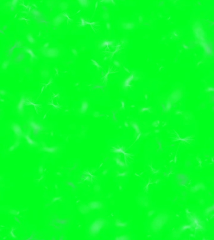 蒲公英种子和云上的绿色屏幕垂直视频