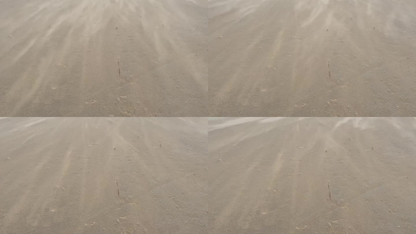 Tempête de sable sur la plage
