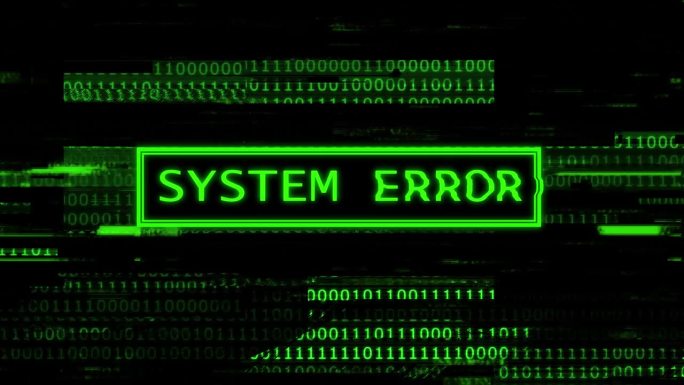 系统错误-绿屏黑客攻击