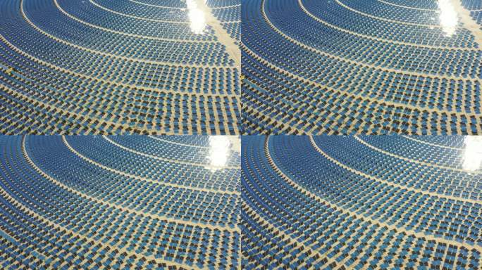 太阳镜鸟瞰太阳能热电厂