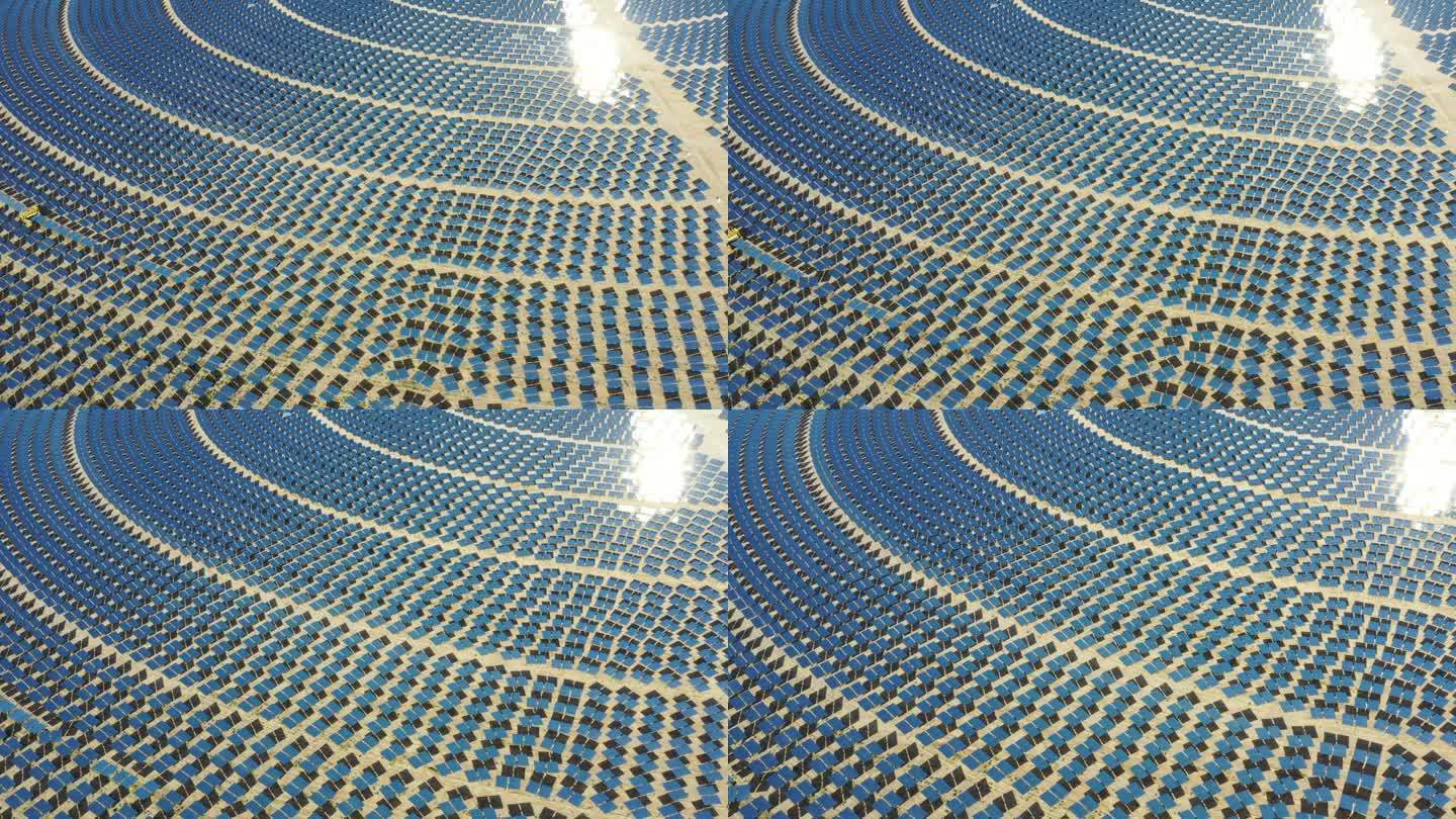 太阳镜鸟瞰太阳能热电厂
