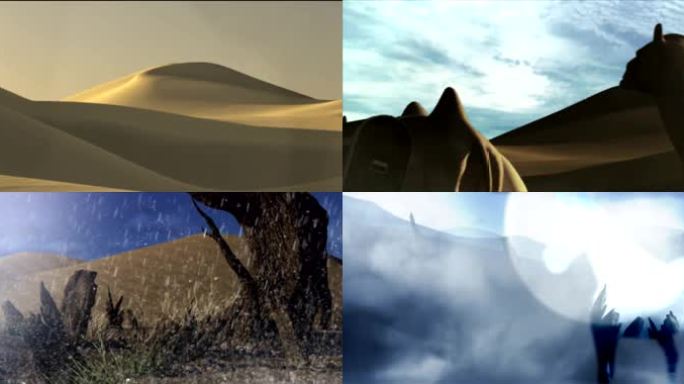 晋商 骆驼沙漠 丝绸之路 背景素材