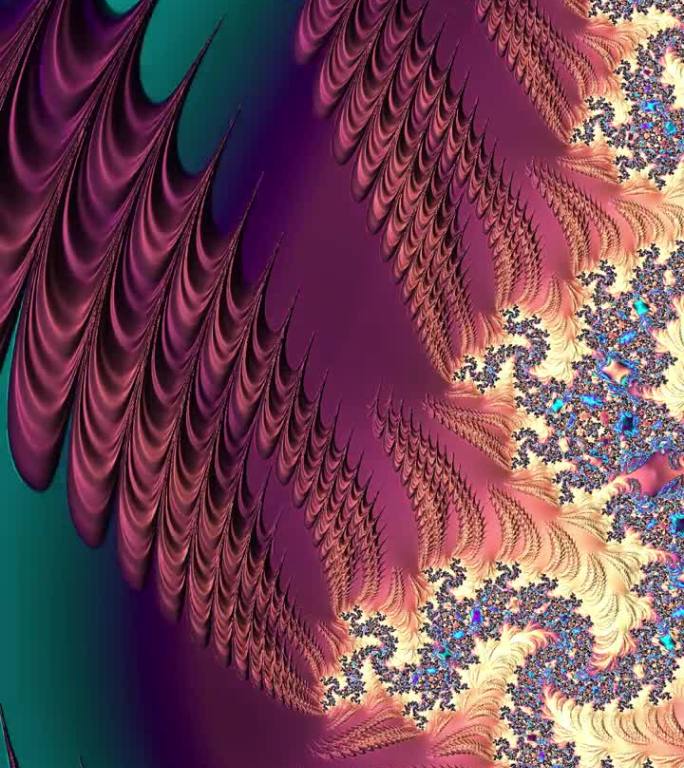 抽象的颜色形状像蝴蝶的翅膀移动和变化的模式。