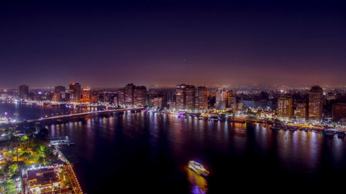 开罗,埃及视频素材城市河水