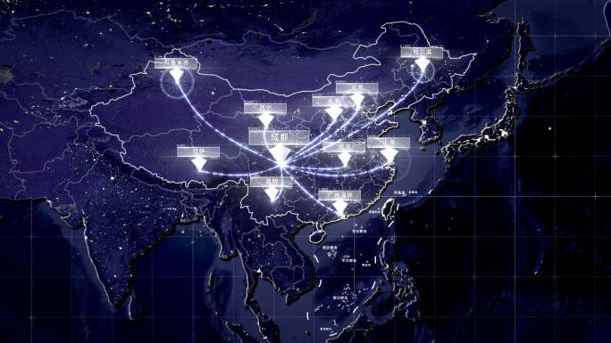四川成都辐射全国全球地图