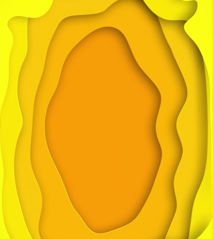 黄色剪纸动画背景。