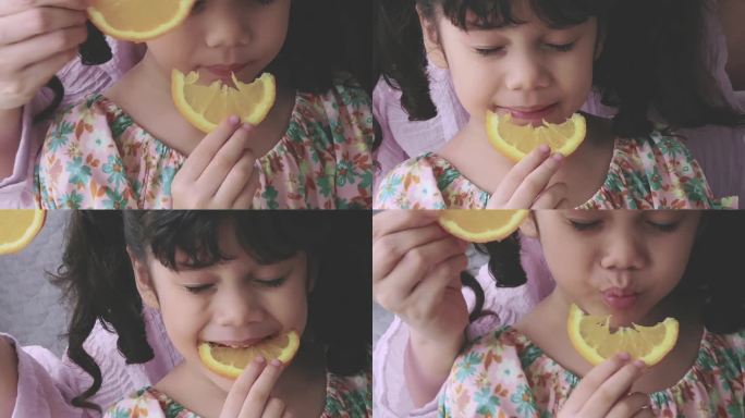 女儿吃橘子女儿吃橘子