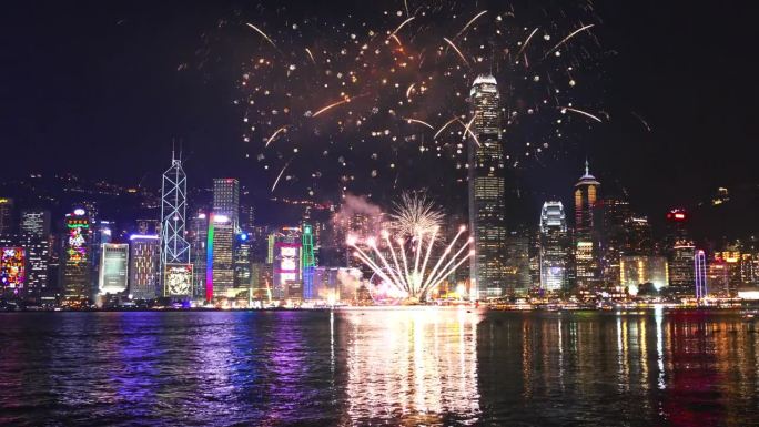 香港的春节烟花