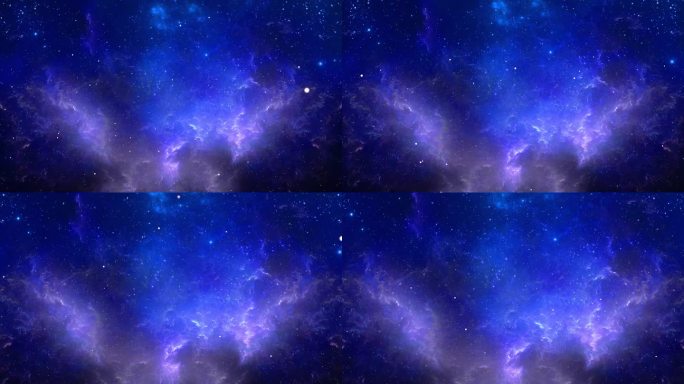 4K 3D宇宙星系与恒星，爆发星系，空间许多光，星云和星系在空间。