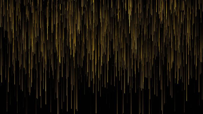 金粒子抽象波浪线尾背景闪光浮动尘埃粒子耀斑散景。豪华,