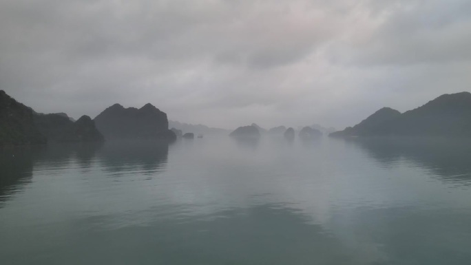 越南吉巴岛鸟瞰图鸟瞰图风光